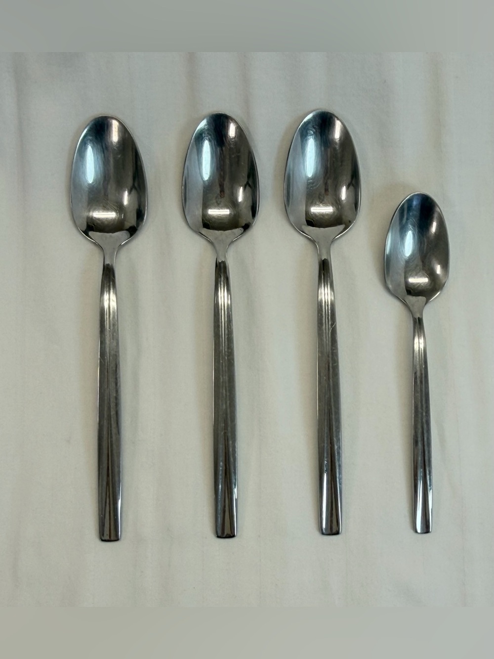 Argent Orfevres Flatware Capetown Spoon Lot Of 4 18/10 Stainless Steel Vietnam